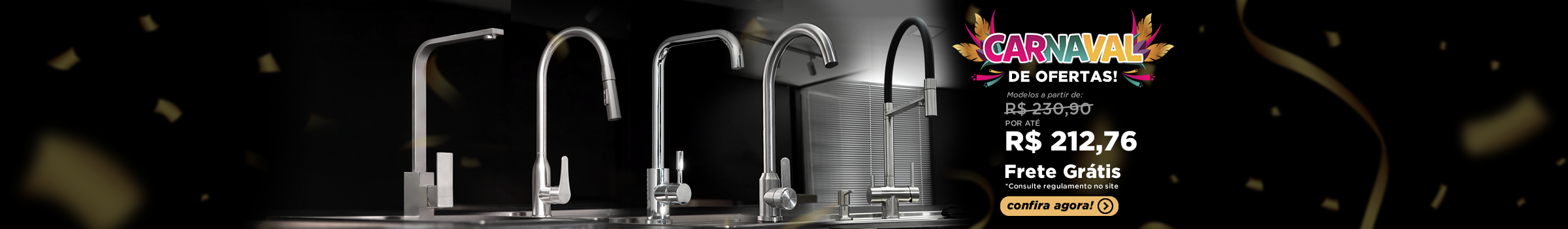 Linha de Torneiras Inox Calha Úmida