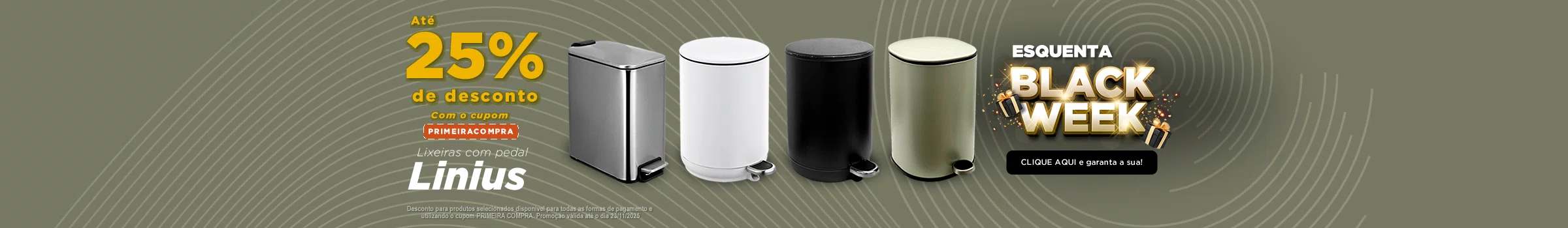 LANÇAMENTO - Lixeiras linha Linius