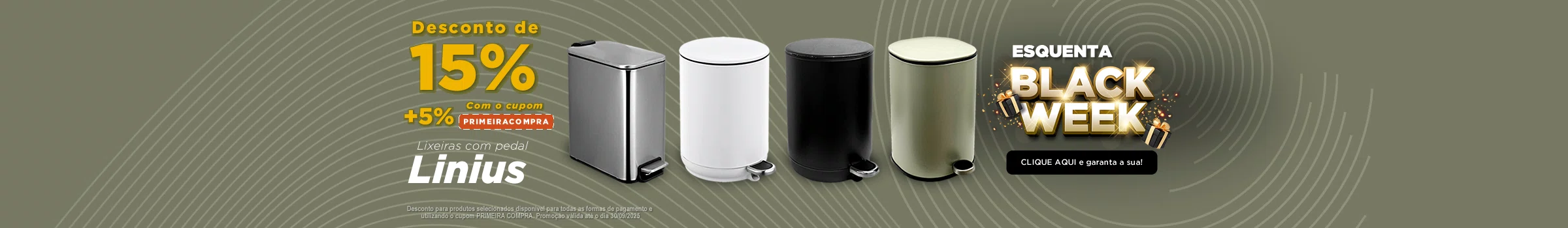 LANÇAMENTO - Lixeiras linha Linius