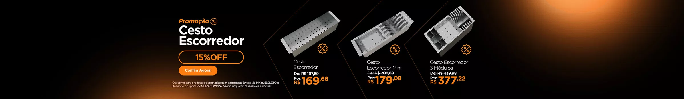 Promoção Cesto Escorredor