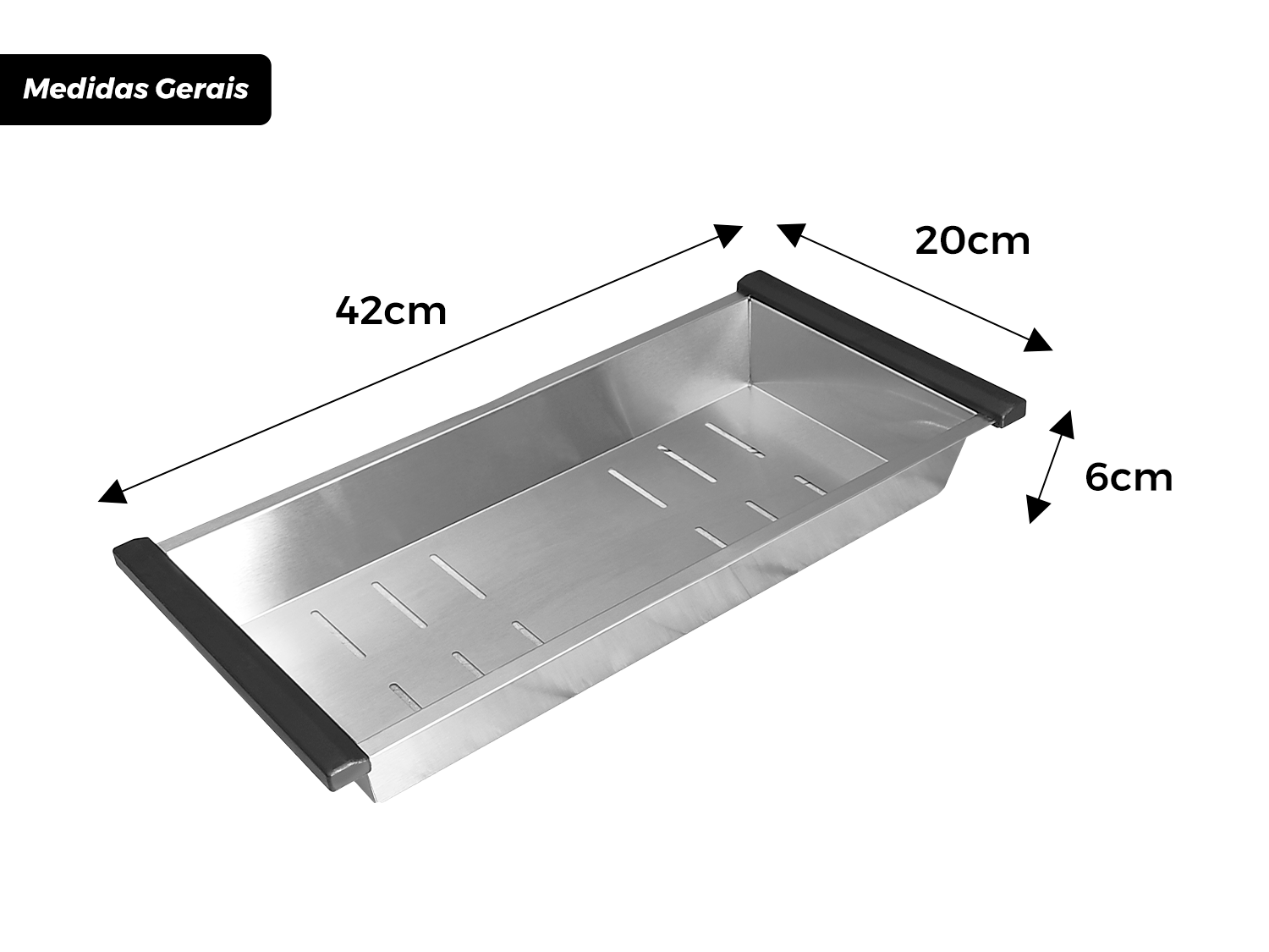 Cuba De Sobrepor Calha Úmida Essence 44x44cm Em Aço Inox Escovado Com Escorredor Válvula De 4.1/2