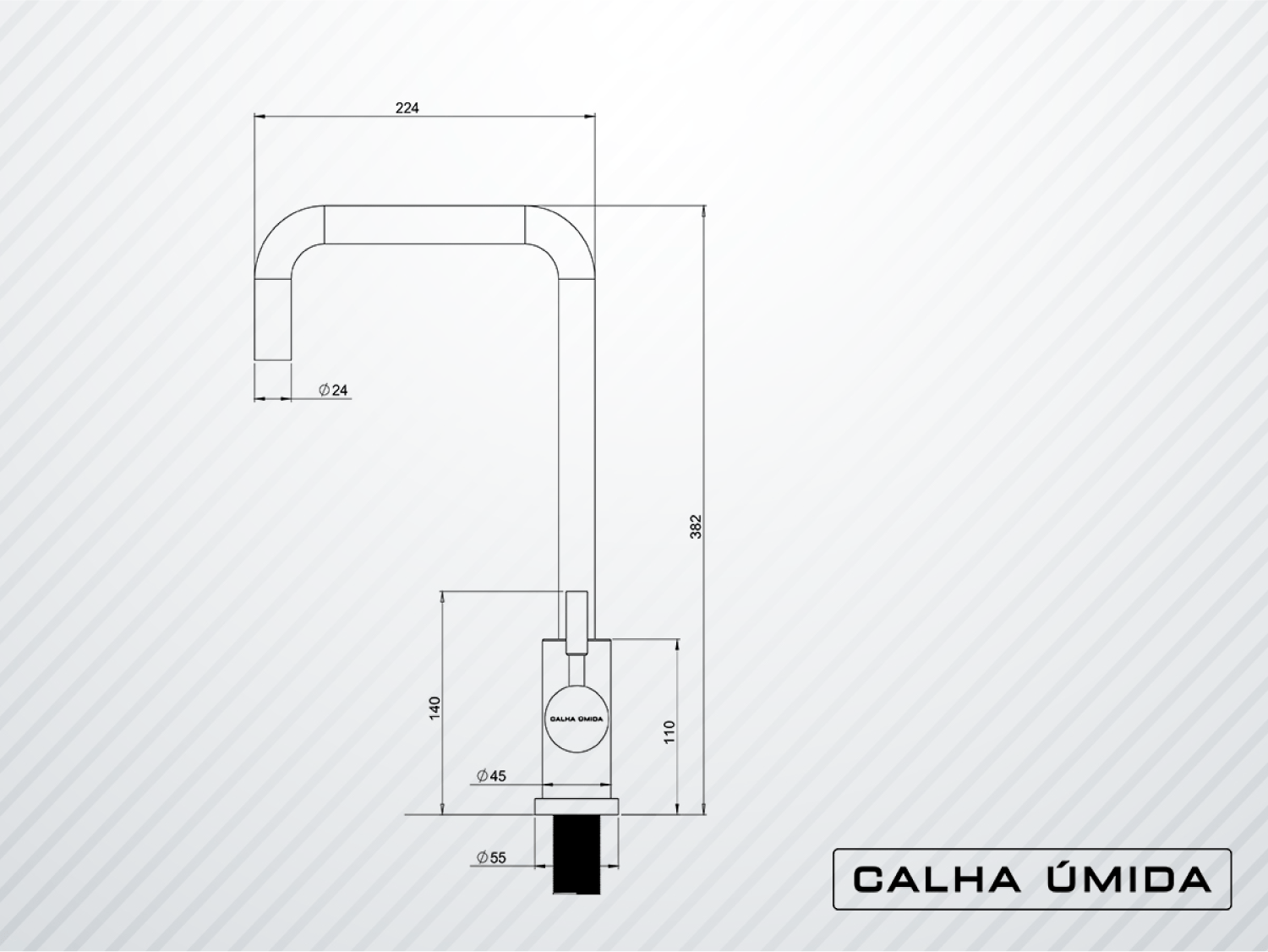Cuba Sobrepor 50x40 + Cesto Escorredor 3 Módulos + Porta Esponja e Sabão + Torneira Monocomando Inox