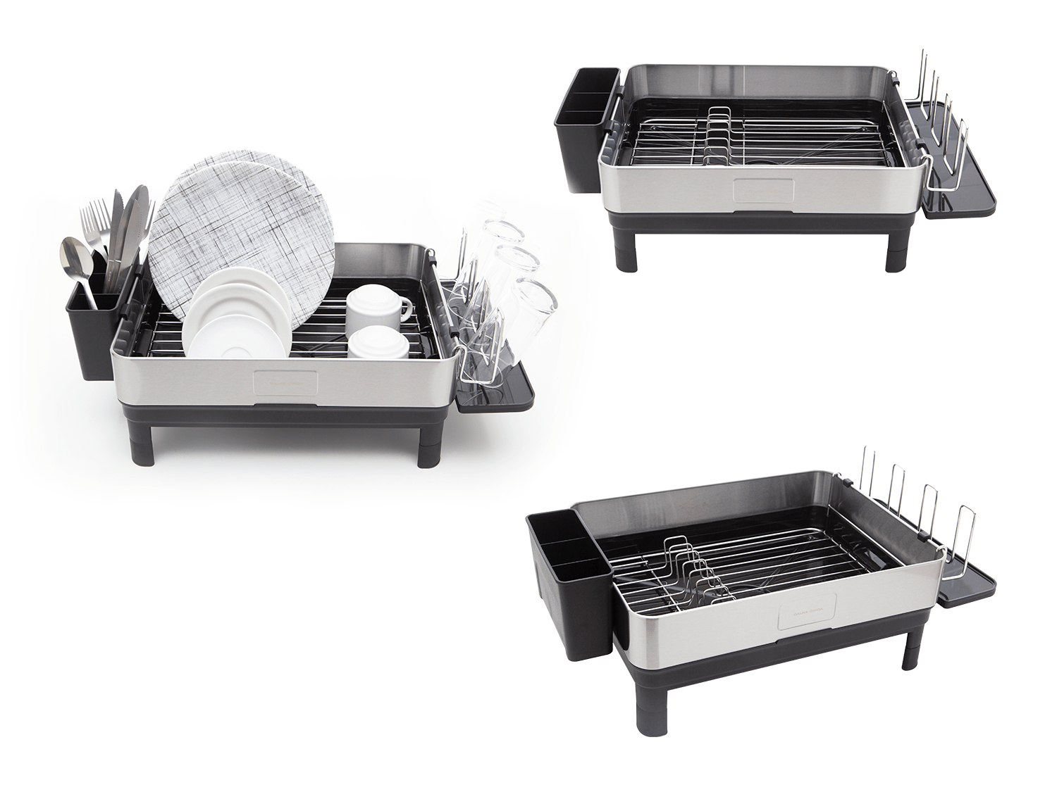 Escorredor de Louça Calha Úmida Speciale 32x58x22cm em Aço Inox com Bandeja Coletora
