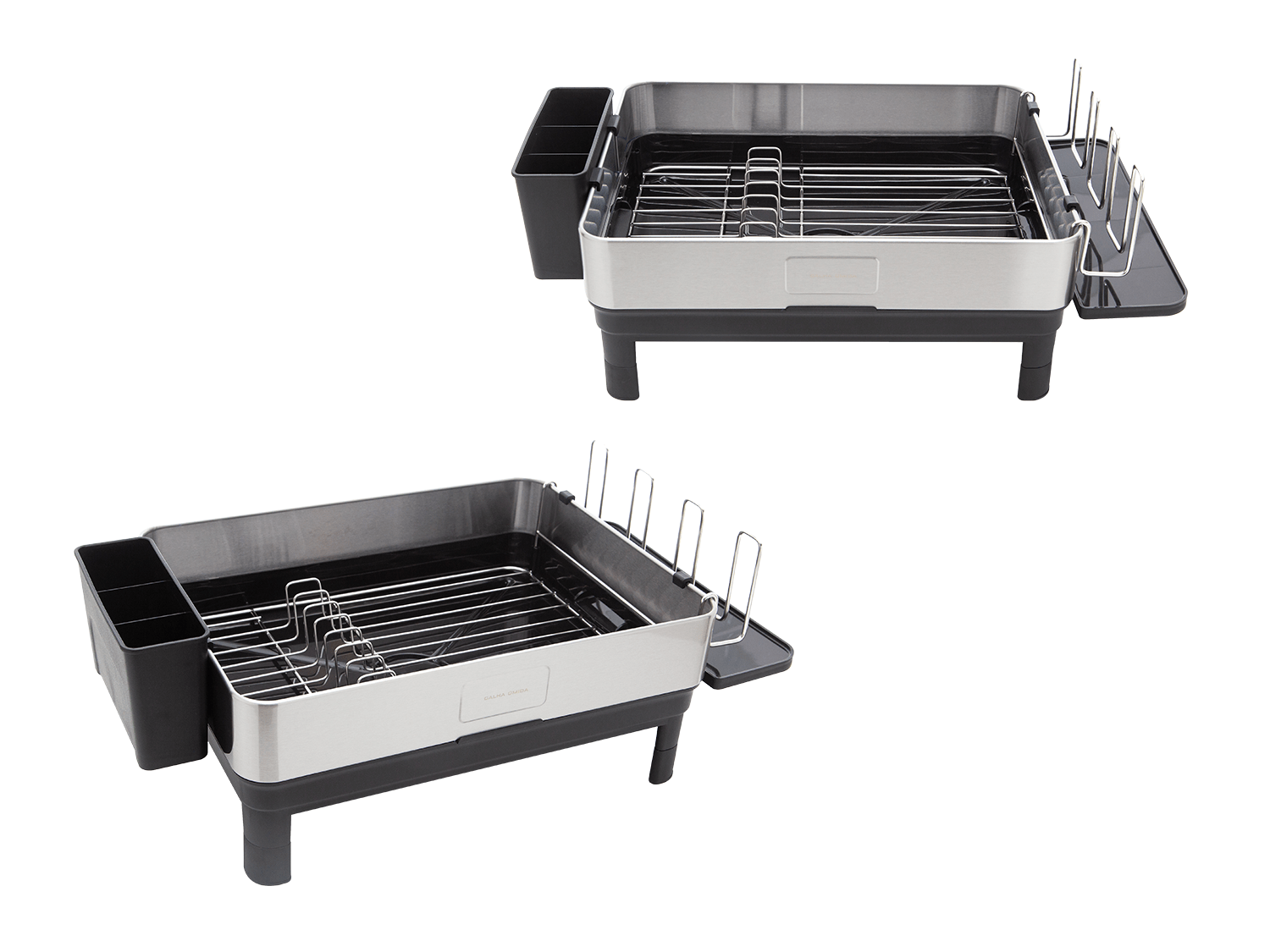 Escorredor de Louça Calha Úmida Speciale 32x58x22cm em Aço Inox com Bandeja Coletora