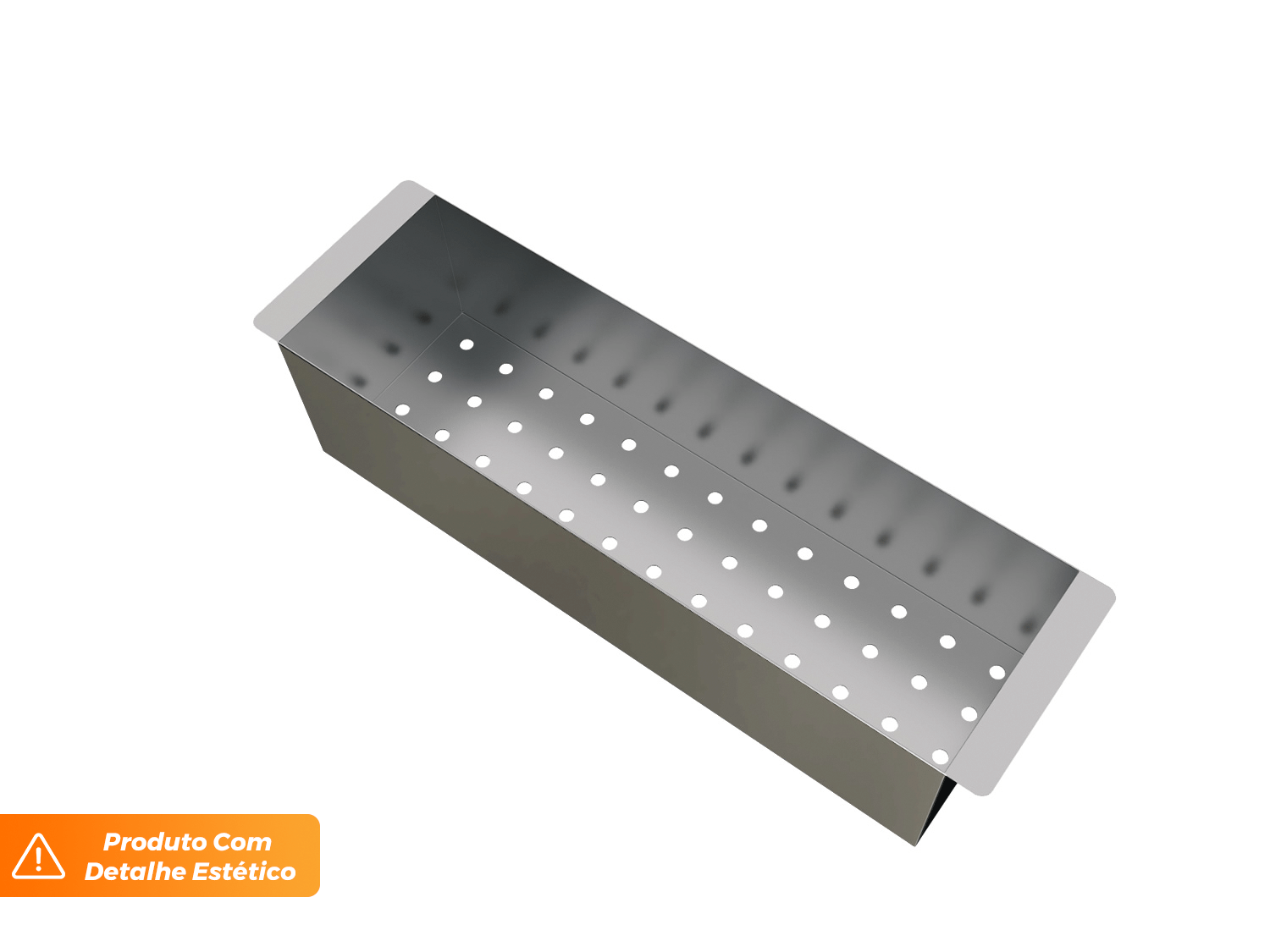 Escorredor Para Cuba 42x12x10cm Em Aço Inox Escovado (Outlet)
