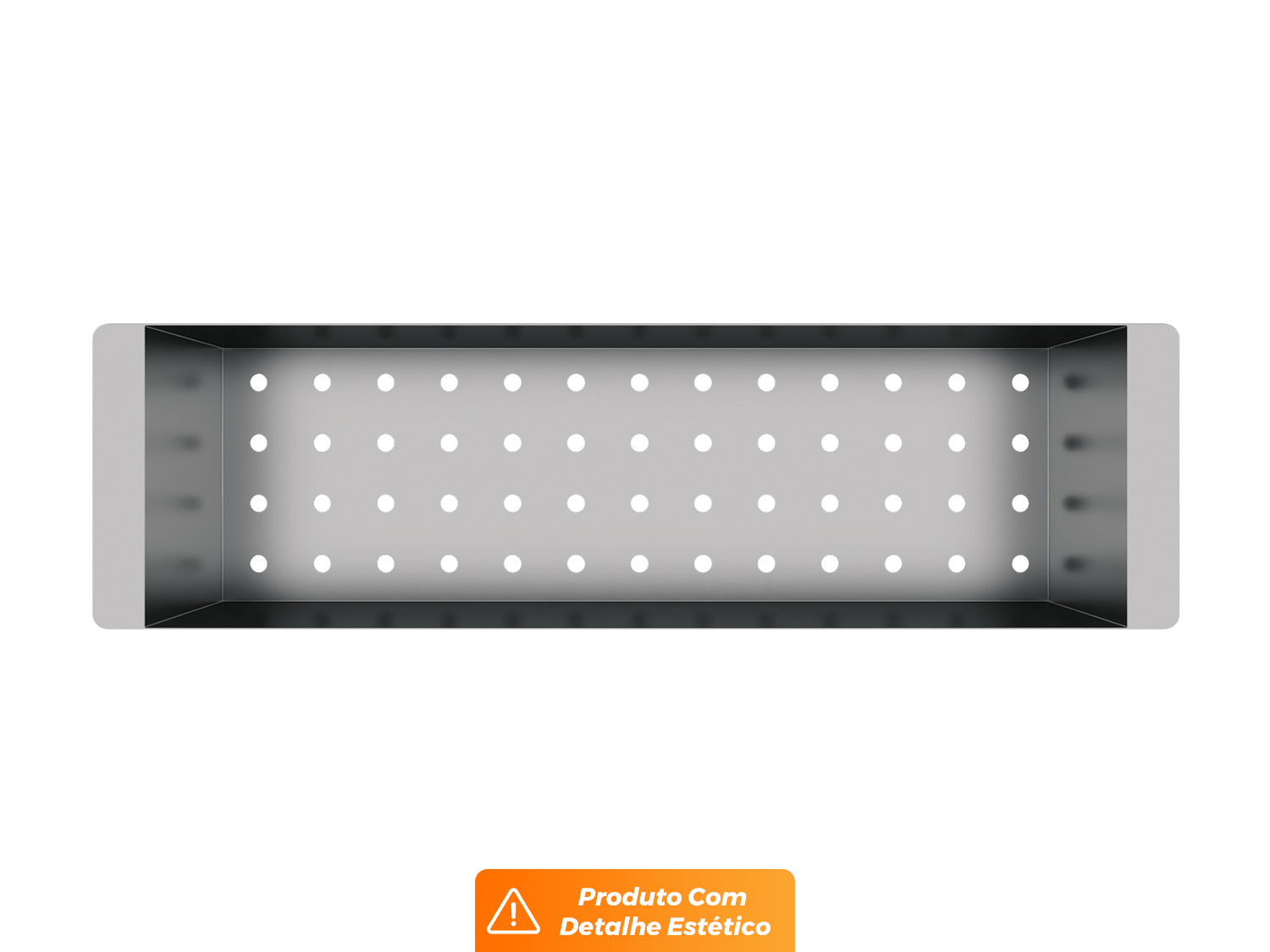 Escorredor Para Cuba 42x12x10cm Em Aço Inox Escovado (Outlet)