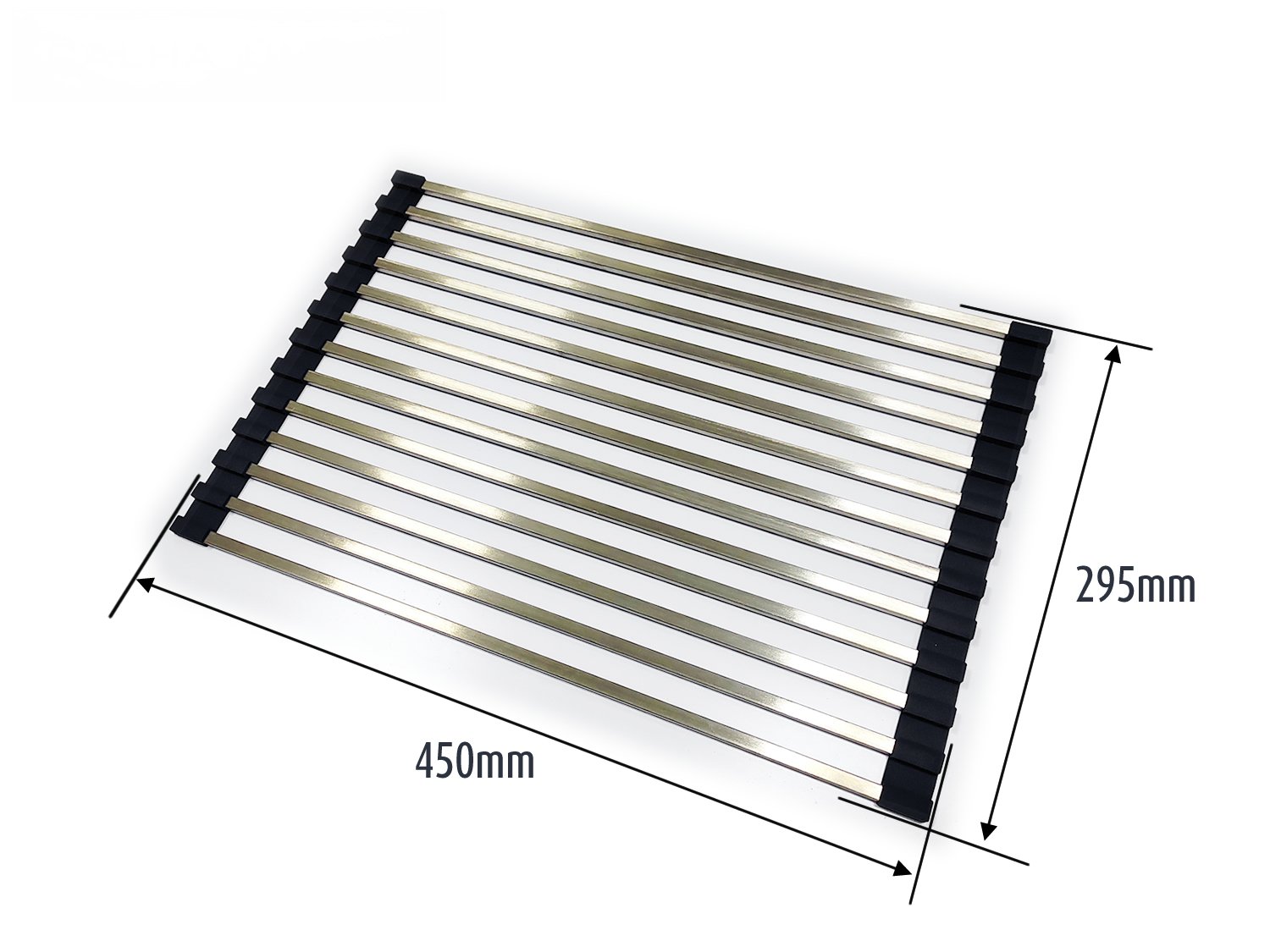 Esteira Escorredor Multiuso Calha Úmida 45cm Em Aço Inox Escovado