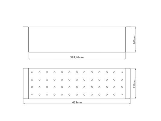 Cuba De Sobrepor Quadratta 40x40cm Em Aço Inox Escovado Com Escorredor e Válvula De 4.1/2