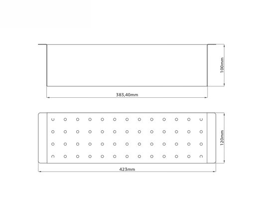 Cuba De Sobrepor Quadratta 50x40cm Em Aço Inox Escovado Com Escorredor e Válvula De 4.1/2
