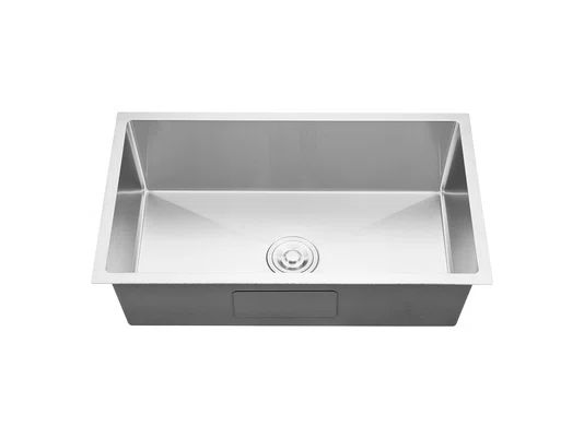 Cuba De Sobrepor Calha Úmida Essence 75x45cm Em Aço Inox Escovado Com Válvula De 4.1/2