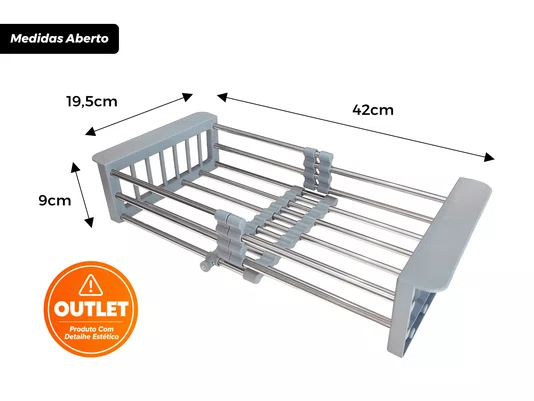 Cuba Sobrepor 60x40 Inox Escovado Flush Completa (Outlet )