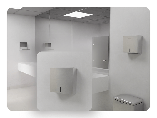 Dispenser de Papel Toalha Calha Úmida Pro Em Aço Inox Escovado