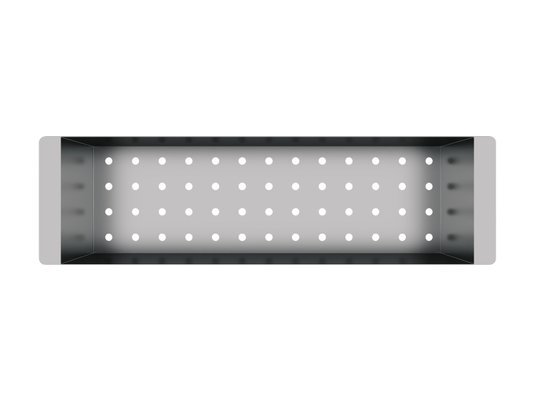 Escorredor Para Cuba 42,3x12x10 Em Aço Inox Com Acabamento Escovado