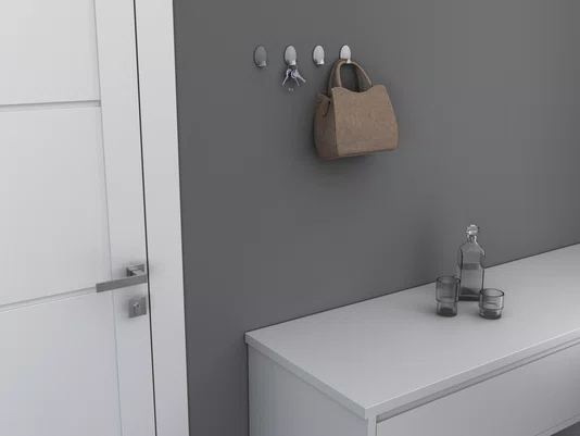 Ganchos (4un) De Apoio Calha Úmida Em Inox Autoadesivo Oval