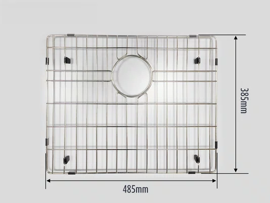 Grade Aramada Calha Úmida Quadratta 50x40cm Em Aço Inox Eletropolido