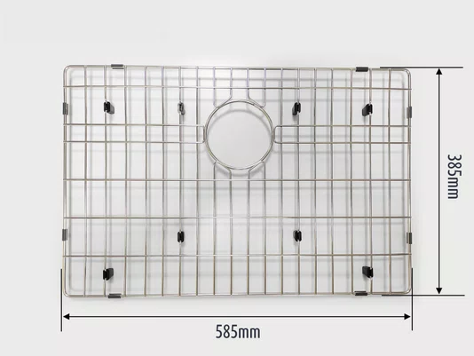 Grade Aramada Calha Úmida Quadratta 60x40cm Em Aço Inox Eletropolido