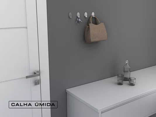 Kit 20 Ganchos Redondos Multiuso Fixação Permanente Por Fita Adesiva