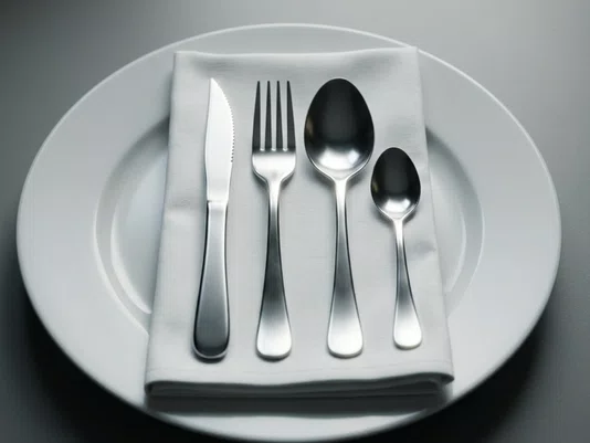 Kit Faqueiro Inox 24 Peças Completo para Casa Restaurante Hotéis