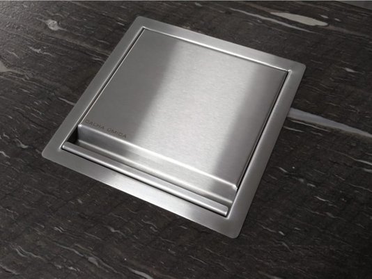Lixeira Quadratta Kitchen 5L Em Aço Inox Escovado c Tampa Articulada