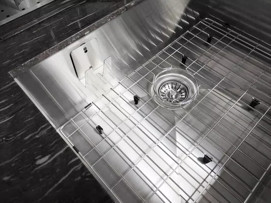 Porta Esponja Com Ventosa Calha Úmida Em Aço Inox 304 Escovado