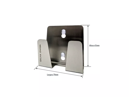 Porta Esponja Mini Com Ventosa em Aço Inox Ecovado (3 Un)