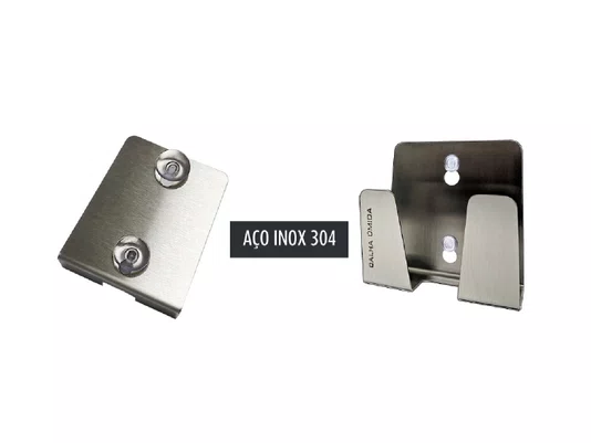 Porta Esponja Mini Com Ventosa em Aço Inox Ecovado (3 Un)