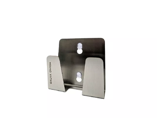Porta Esponja Mini Com Ventosa em Aço Inox Ecovado (3 Un)