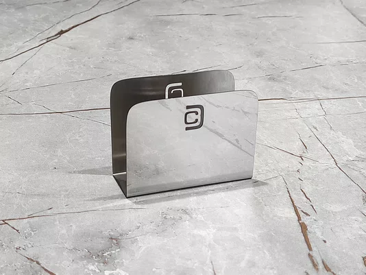 Porta Guardanapo Em Aço Inox Polido Para Casa Bar Restaurante