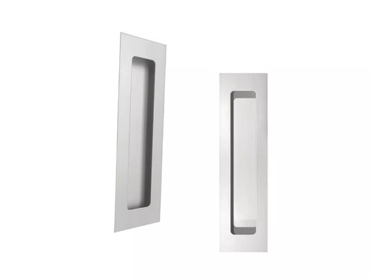 Puxador Concha/Cava 20cm Em Aço Inox Cor Branco Pérola (2un)