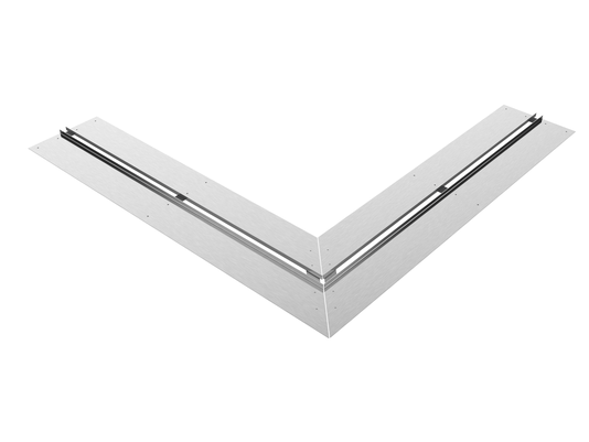 Ralos Grelha De Canto Para Borda Piscina 50x12 Cm Em Aço Inox