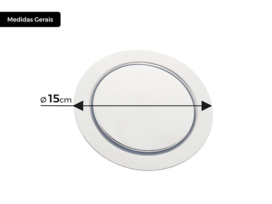 Ralo Redondo Embutido Click Inteligente Em Aço Inox Polido 15cm