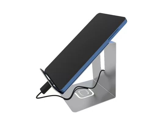 Suporte De Mesa Para Smartphone Inox Escovado