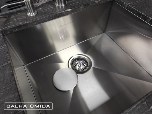 Tampa Decorativa Para Válvula De 4.1/2 Em Aço Inox Escovado