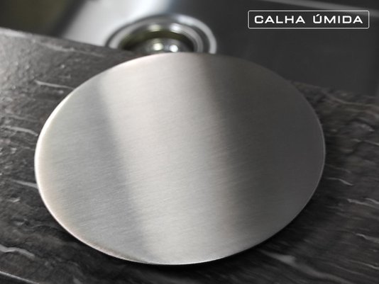 Tampa Decorativa Para Válvula De 4.1/2 Em Aço Inox Escovado