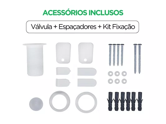Tanque Plástico 22 Litros com Sifão para Lavanderia 55x47 cm