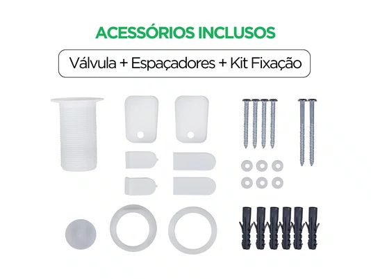 Tanque Plástico Branco 34 Litros para Lavanderia 55x47cm