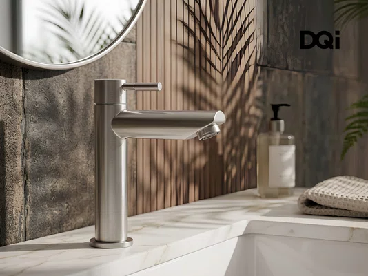 Torneira Basic Mobi Inox Para Banheiro e Lavabo de Bancada