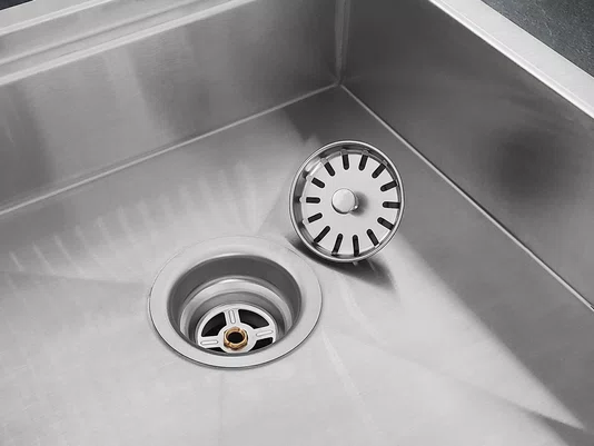 Válvula Premium 3.1/2'' Em Aço Inox 304 Para Cuba Pia De Cozinha Pino Inox