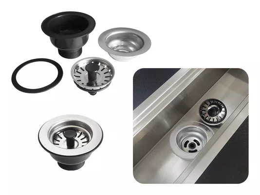 Válvula 3 1/2'' Em Aço Inox 304 Para Pia De Cozinha e Tanque