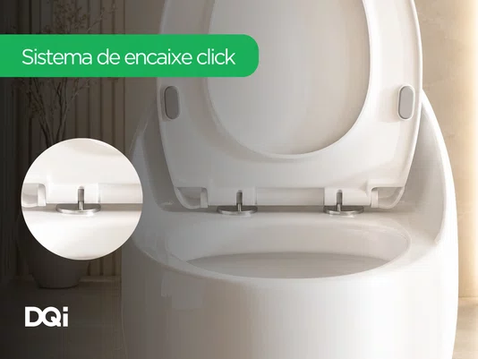 Vaso Sanitário Monobloco com Caixa Acoplada em Cerâmica Branco Soft Close