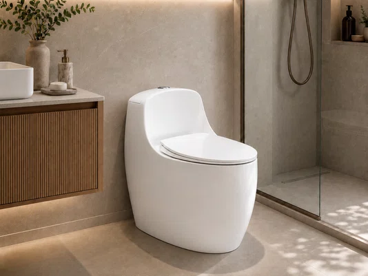 Vaso Sanitário Monobloco com Caixa Acoplada em Cerâmica Branco Soft Close