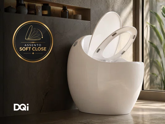 Vaso Sanitário Monobloco Branco Com Caixa Acoplada Formato Oval