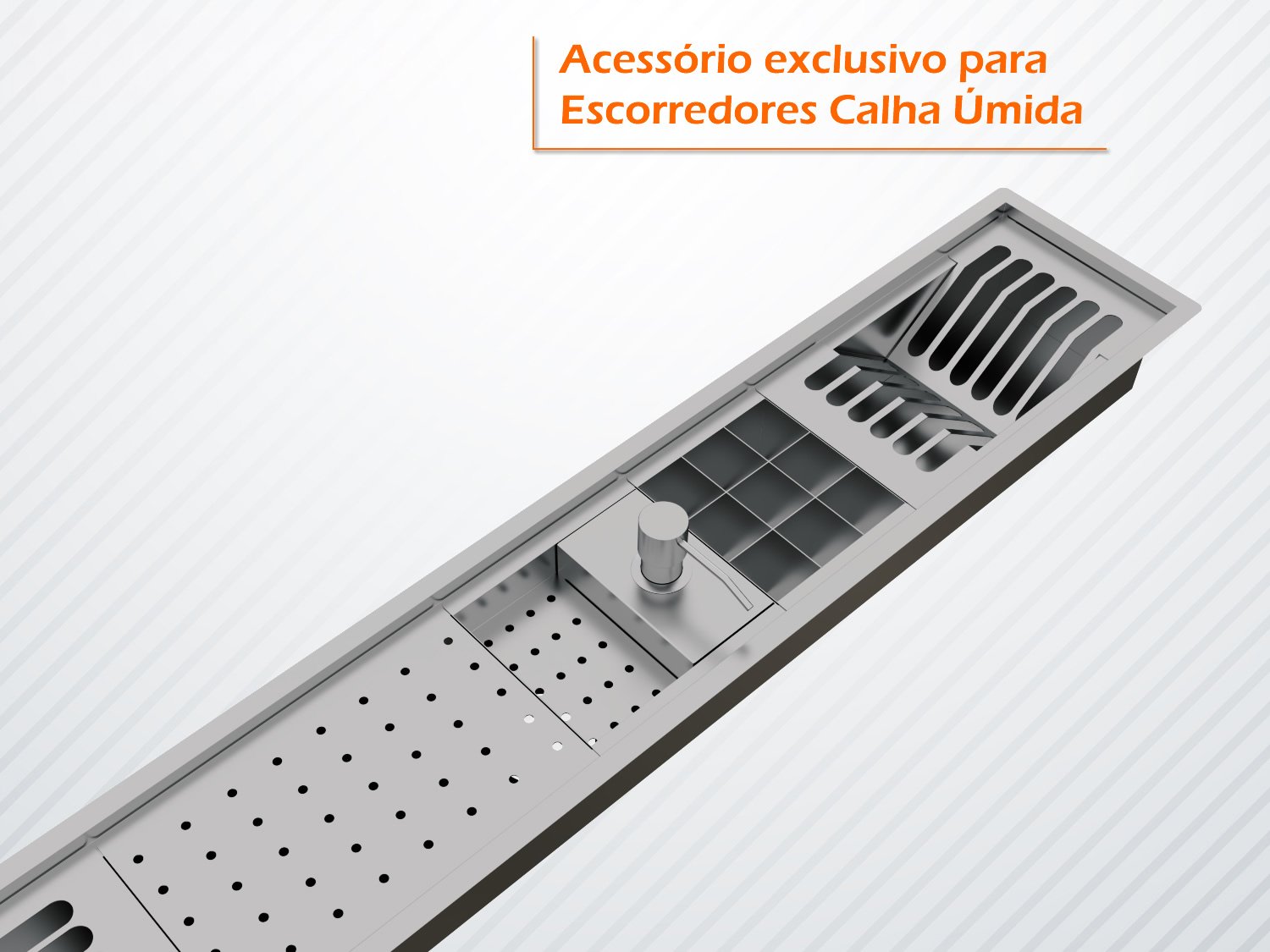Módulo Dispenser Dosador Para Escorredores Linha Kitchen