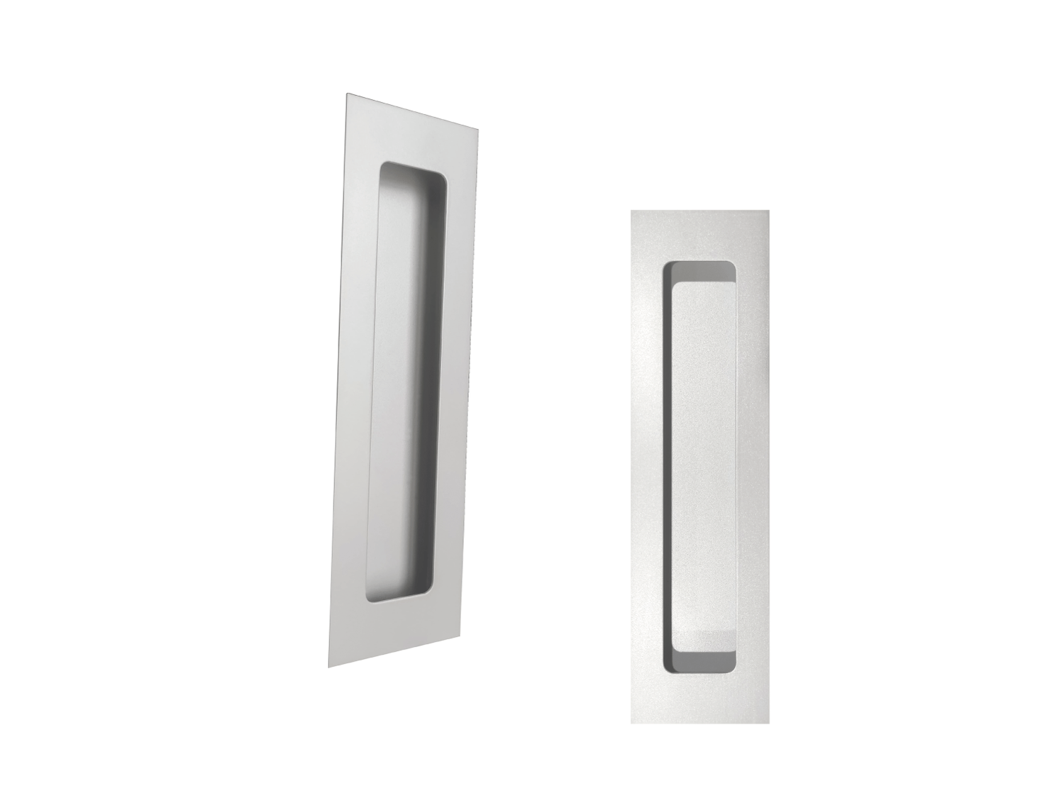 Puxador Concha/Cava 20cm Em Aço Inox Cor Branco Pérola (2un)