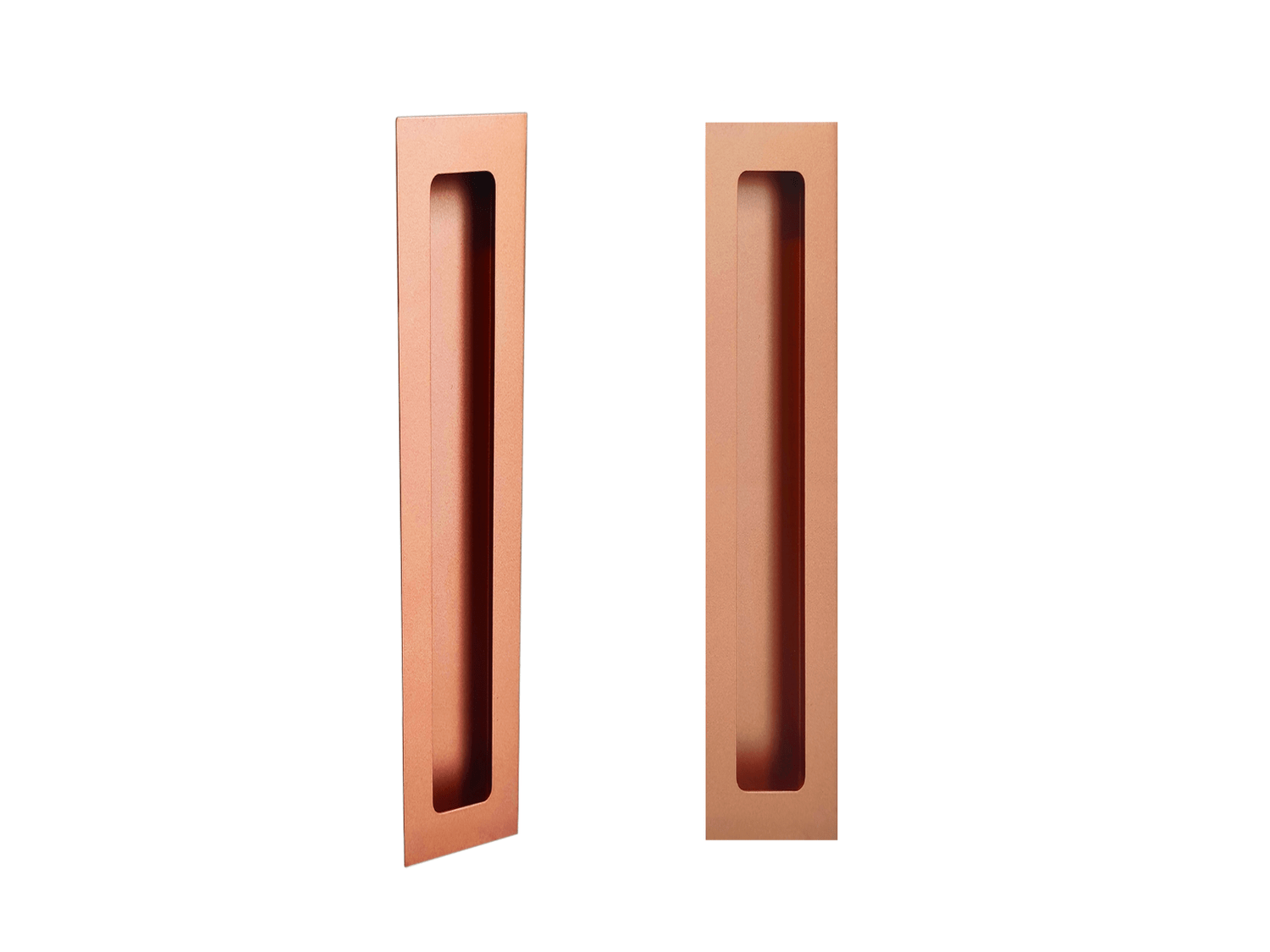 Puxador Concha/Cava 30cm Em Aço Inox Cor Res Gold Mate (2un)