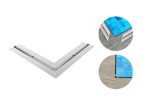 Ralos Grelha De Canto Para Borda Piscina 50x12 Cm Em Aço Inox