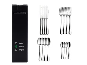 Conjunto de Talheres 16 Peças Aço Inox Mesa Cozinha Completo