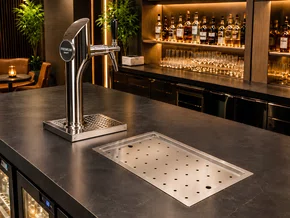 Escorredor de Copos Pro 420 em Aço Inox para Bancadas de Bares e Restaurantes