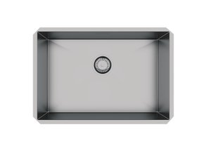 Cuba De Embutir Quadratta 60x40cm Em Aço Inox Escovado c Válvula De Ø4.1/2