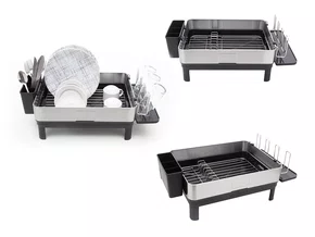 Escorredor de Louça Calha Úmida Speciale 32x58x22cm em Aço Inox com Bandeja Coletora